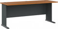 Bush Business Furniture Series A 72W Desk in Natural Cherry and Slate, Large Workstation for Home or Professional Workspace, Desktop Solution for Office Use