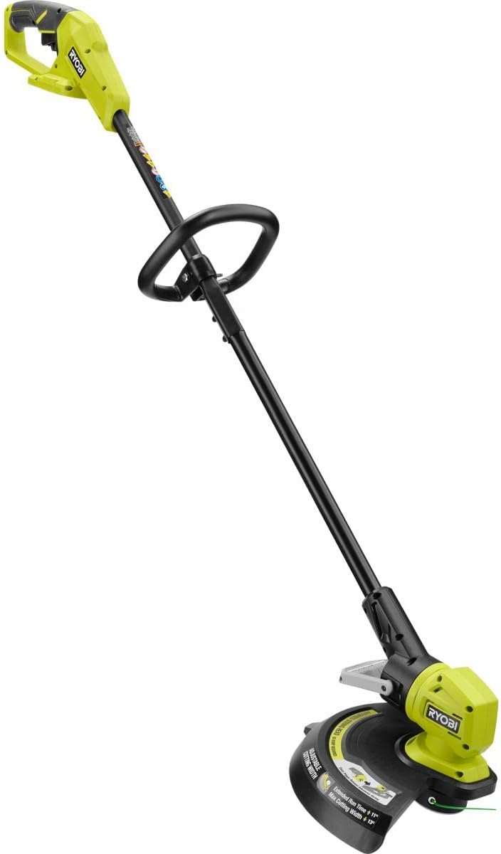 RYOBI ONE+ 18V 13 in. Cordless Battery String Trimmer/Edger with 4.0 Ah Battery and Charger Green