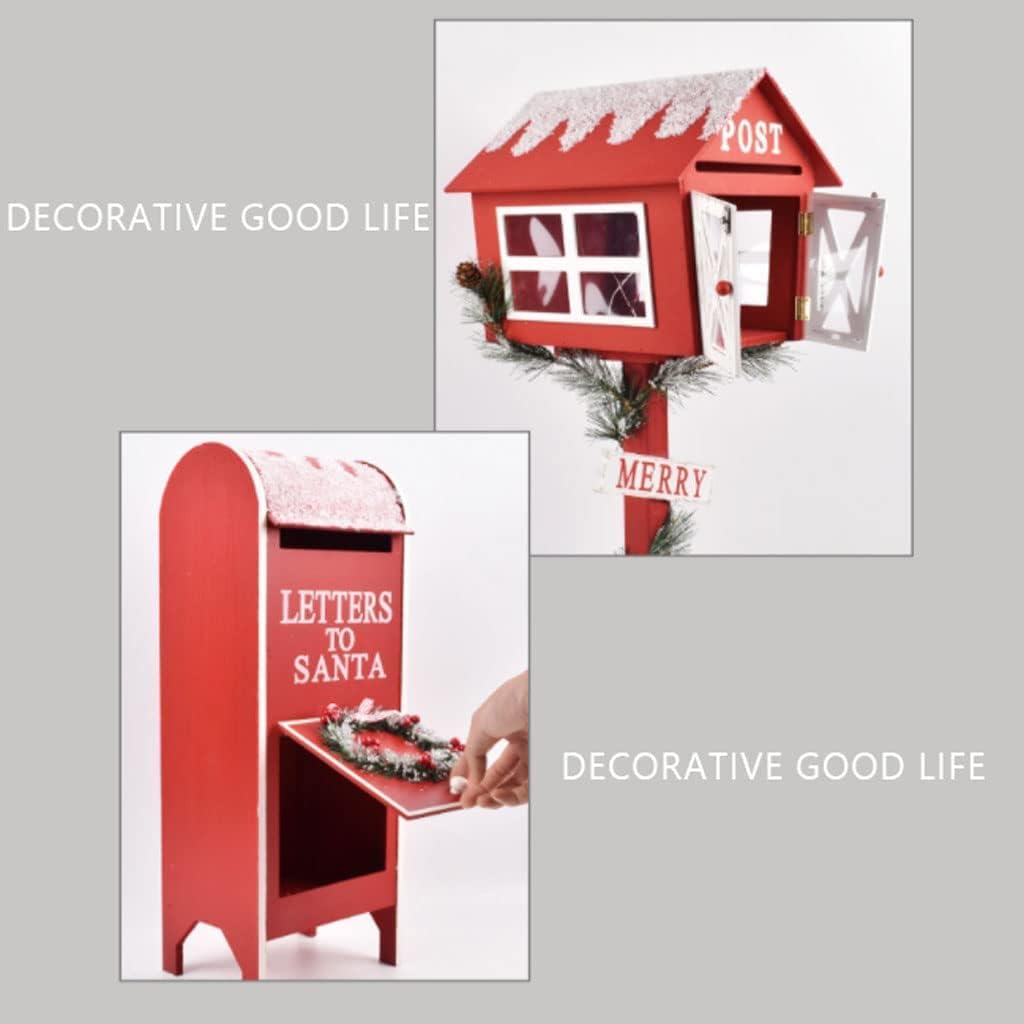 Key Drop Box Creative Mailbox Christmas Wooden Post Box Family Mailboxes Metal Drop Box Handmade Mailboxes Easy to Install