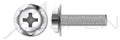 (5000 pcs) #4-40 X 5/8', Square Cone SEMS Washer Machine Screws, Pan Phillips Drive, Stainless Steel, Washer Material 410 Stainless Steel