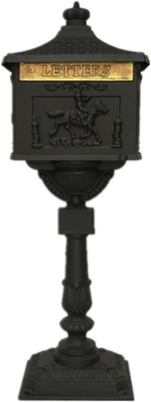 Post Box, Wall Mounted Letterbox, Letter Boxletterbox Mailbox With Lock Cast Security Stand Aluminum Mail Box Postal Box For Apartment Villa Home Garden Letter Newspaper Mailbox mailbox ( Color : B )
