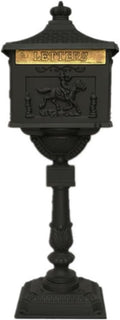 Post Box, Wall Mounted Letterbox, Letter Boxletterbox Mailbox With Lock Cast Security Stand Aluminum Mail Box Postal Box For Apartment Villa Home Garden Letter Newspaper Mailbox mailbox ( Color : B )