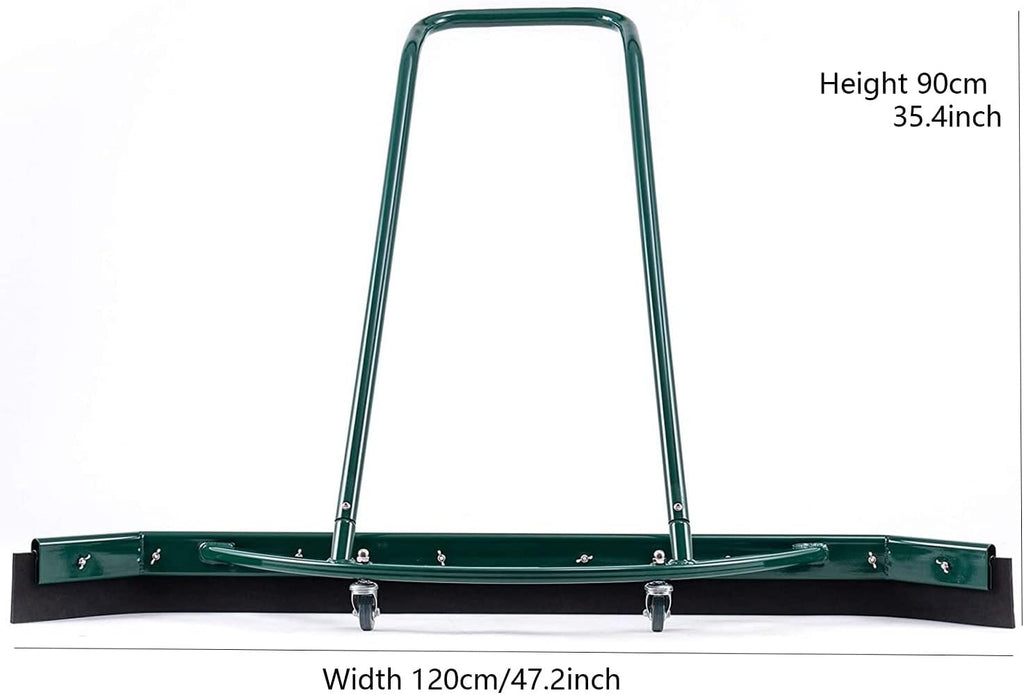 Tennis Court Squeegee Lightweight Aluminum Squeegee Broom, Rain Sweep Heavy Duty Water Remover for Courts, 5ft EVA Foam Blade