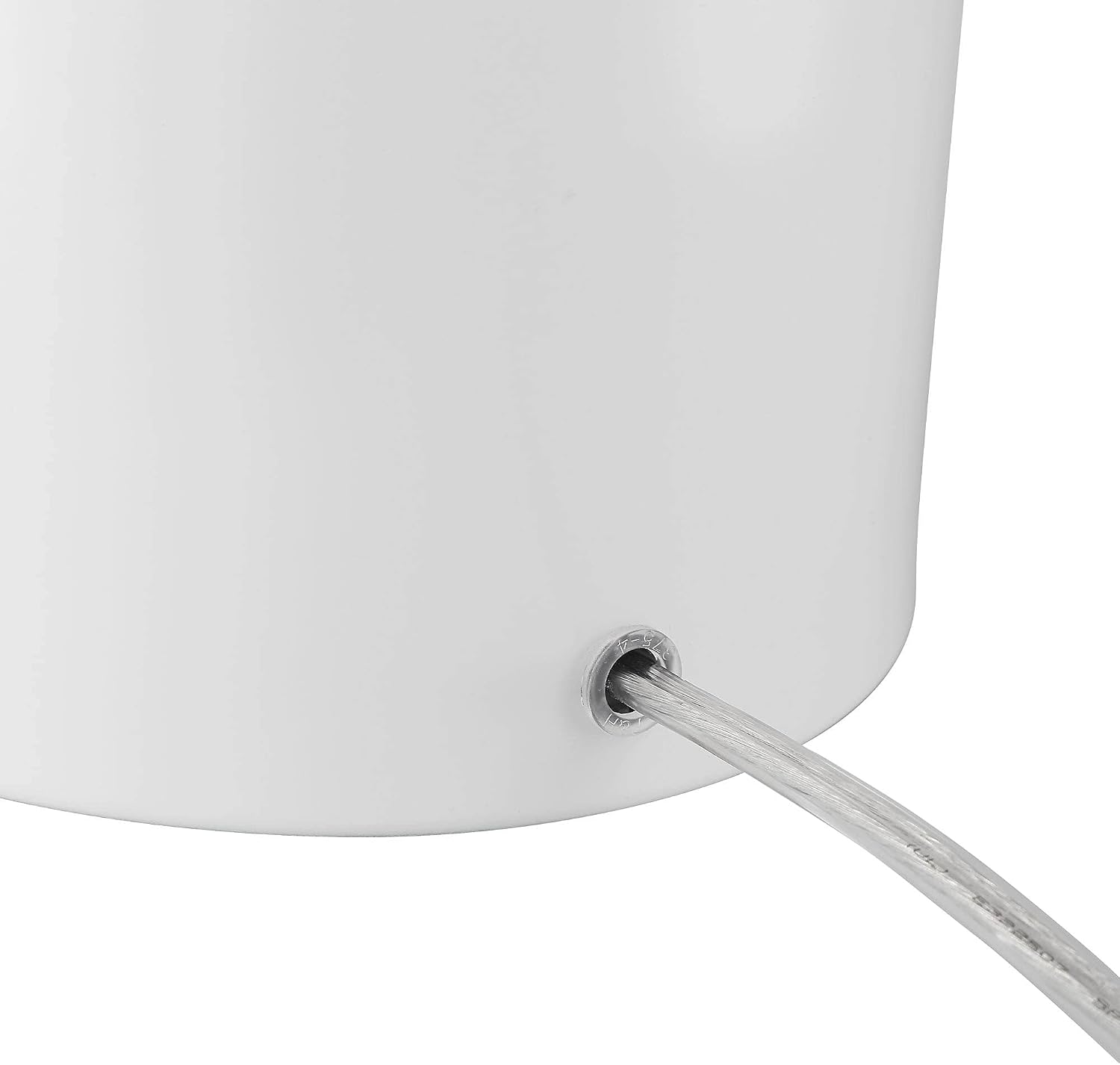 360 Lighting Felix Modern Cottage Accent Table Lamps 19' Tall Set of 2 White Tapered Geometric Metal Mushroom Dome Shade for Bedroom Living Room House Home Bedside Nightstand Office Family