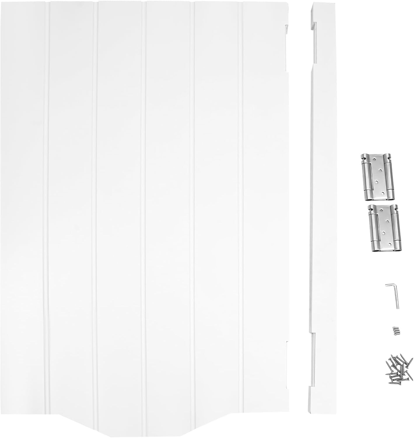 Swinging Door Partition Door Porch Entrance Swinging Door ONE Door White (White, 24.02 * 35.83in)