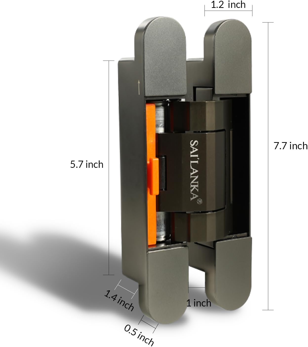 3 Pack Invisible Hydraulic Hinge 3D Adjustable Heavy Duty Hidden Door Hinge 180° Swing Automatic Door Close Cushioning Hinge Mortise Mount Concealed Cross Hinge Load Bearing 80KG, Grey