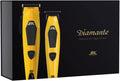 JRL Professional Cordless Hair Clipper & Trimmer Set, Diamante Series – 8200 RPM Brushless Motor, Fade Blade for Fading & Detailing Haircuts, Low Vibration Barber Tools (Yellow)