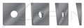 (150 pcs) 5/8', Square Beveled Structural Levelling Washers, Steel, Hardened