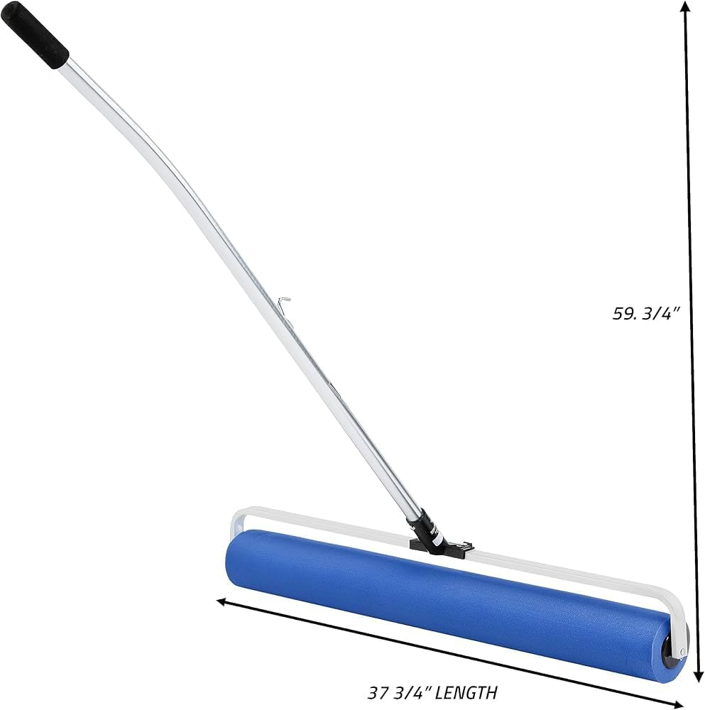 Tennis Court Maintenance Rol Dri Master Sponge Roller (Blue) - Optional Replacement Roller