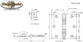 Hinge Outlet 3.5 Inch with 5/8 Inch Radius Ball Bearing Door Hinges, Heavy-Duty Steel, Removable Pin (Oil Rubbed Bronze, 20 Pack)