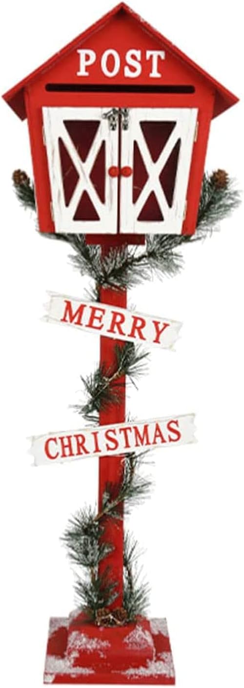 Key Drop Box Creative Mailbox Christmas Wooden Post Box Family Mailboxes Metal Drop Box Handmade Mailboxes Easy to Install