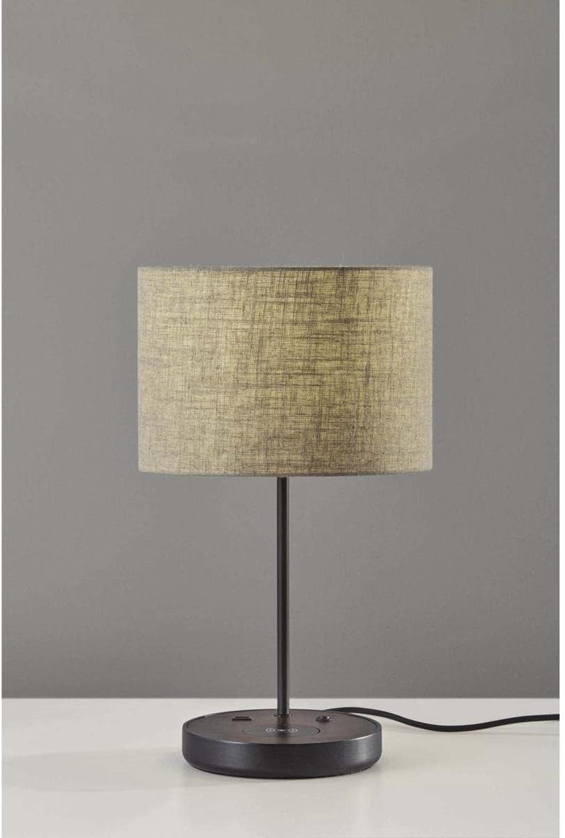 Adesso Oliver Wireless Charging Table Lamp