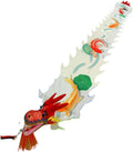 Lion Dragon Dance Performance Prop Chinese Lion Dance Ribbon Streamer 3D Plastic Dragon Dance, Dragon Cloth Props for Fitness Exercise Performance Dragon New Year Outdoor Sport(C,6m)