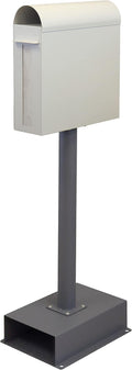 SDM-026 Spano Stand Post, Greige, Postbox, Mailbox, Stylish, Mailbox, Delivery Box, Scandinavian Style, With Keys, Freestanding, Stand, High Type, Entryway, Home Use