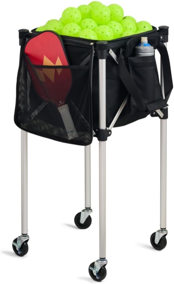 Racket Pets Ball Tote - Frame and Replacement Bag for Tennis and Pickleball Pro Teaching Cart