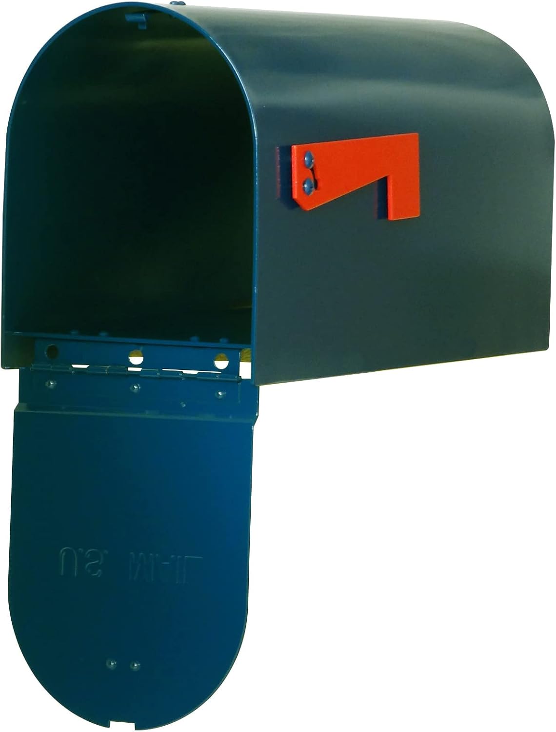Special Lite Rigby Curbside Mailbox - Blue Aluminum Mailbox for Post Mount - SCR-1016A-BLU