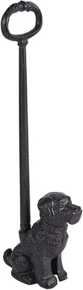 Retro Cast Iron Door Stopper with Handle, Heavy Duty Dog Door Weight for Interior/Exterior Under The Door, Portable