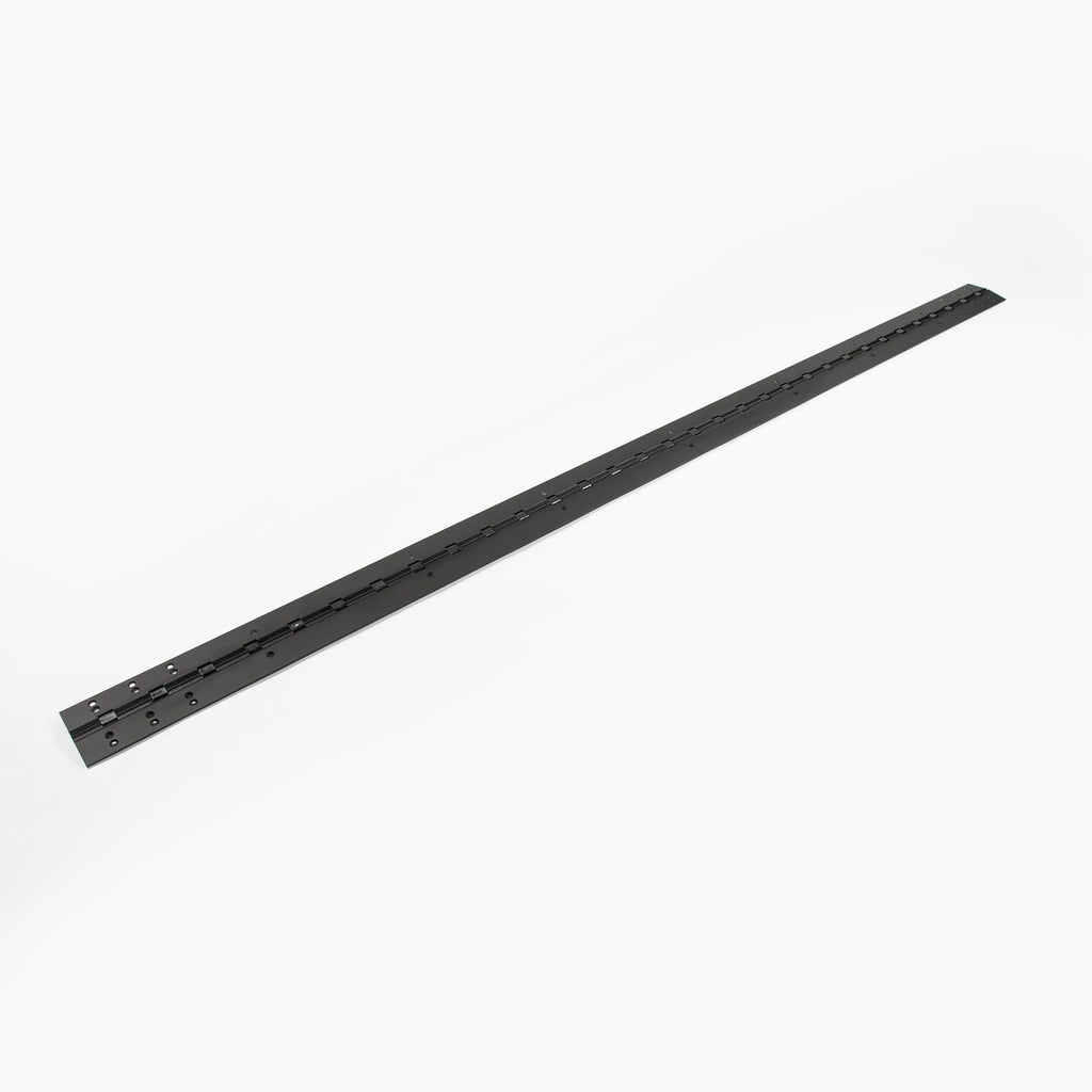 Anodize Aluminum Continuous Hinge - Heavy Duty - Full Mortise - Great for Door Improvement - Piano Hinge - Residential/Commercial. (Black, 95 inch)