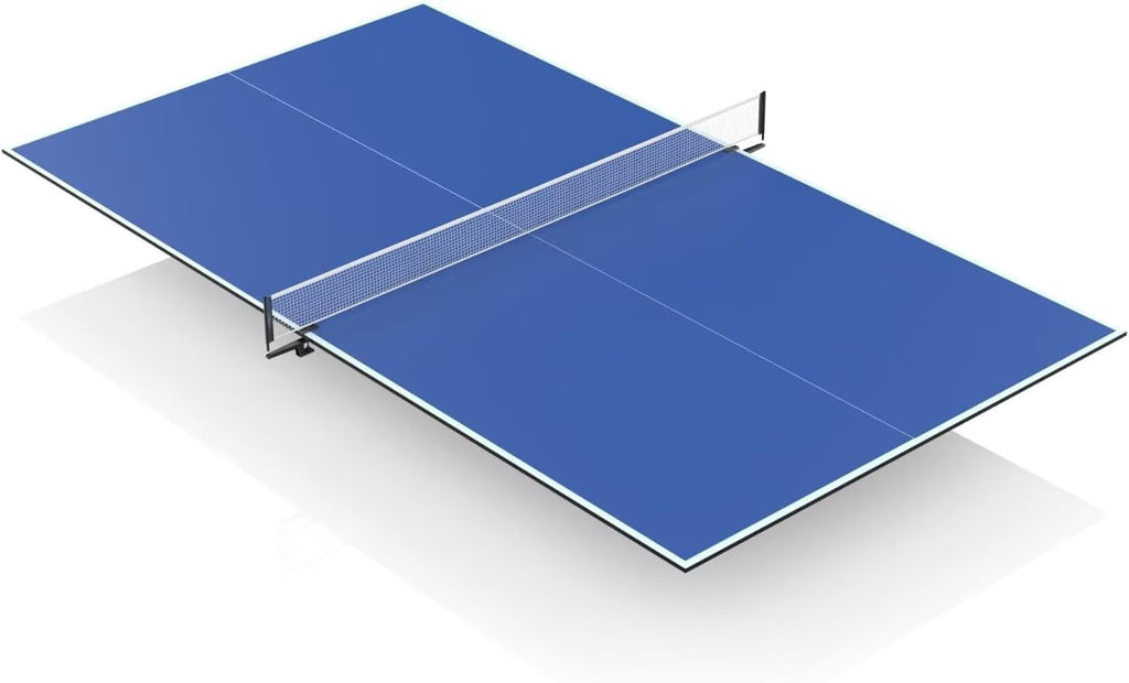 Ping Pong Table Topper for Pool Table,Foldable 8x4 FT Ping Pong Conversion Top with Net Set for Billiard Table w/Net & Foam Padding, Easy Conversion