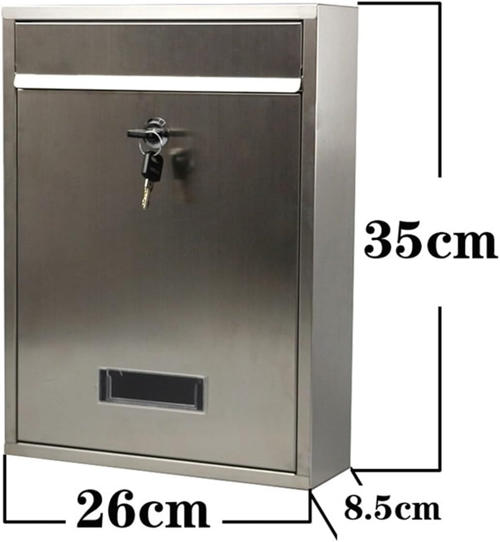 Mailboxes for Outside Wall Mounted Mailbox Post Box for Wall and Fence Viewing Windows Large Capacity Mail Box