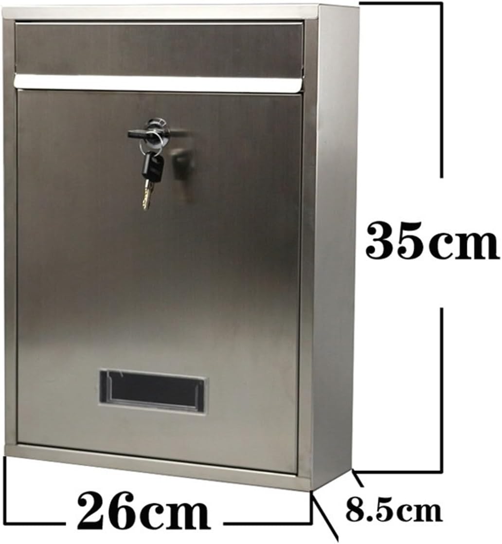 Mailboxes for Outside Wall Mounted Mailbox Post Box for Wall and Fence Viewing Windows Large Capacity Mail Box
