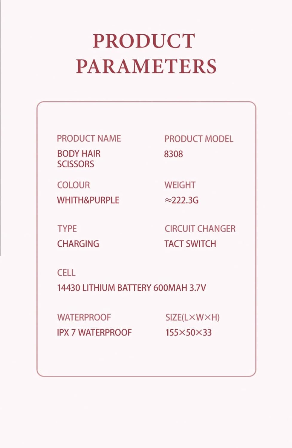 Sekoda Bikini Trimmer for Women (White)