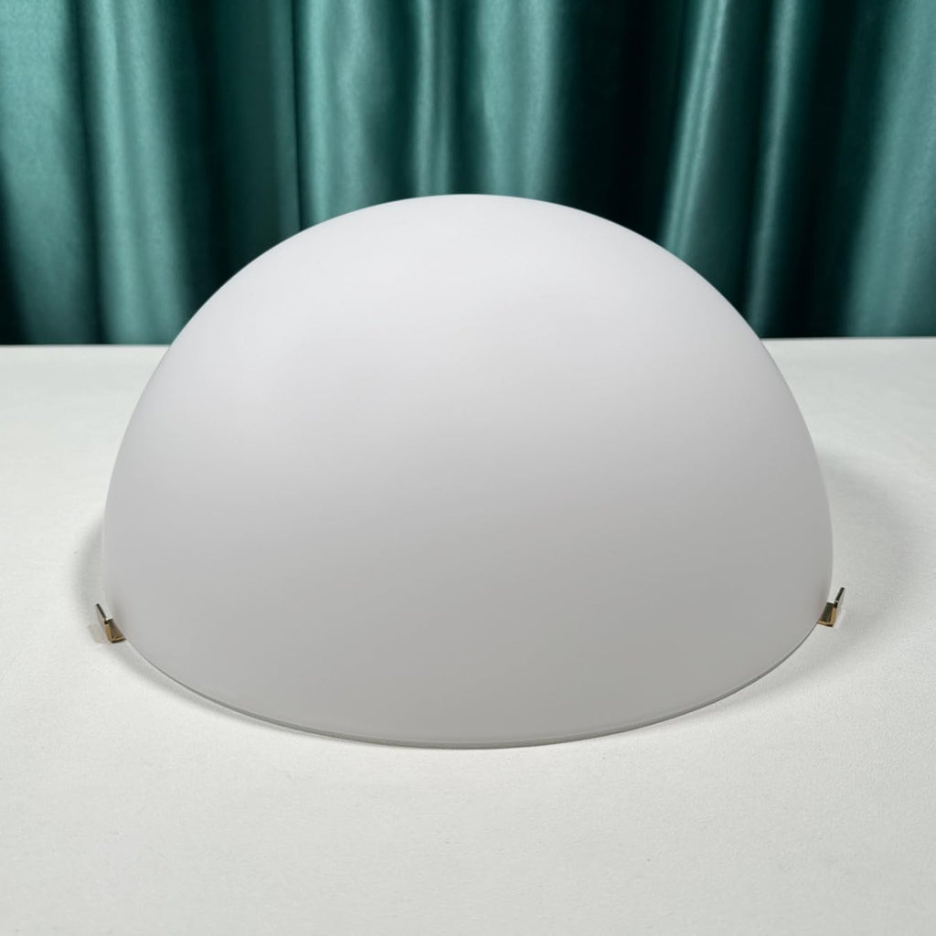 Scandinavian Modern Table Lamp Frosted Glass Shade Travertine Lamp Natural Stone Desk Lamp Mid-Century Dome Bedside Lamps for Living Room Side Lamps Bedroom Nightstand Light