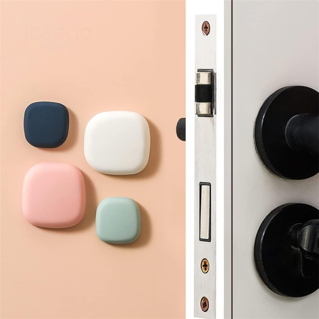 VIDI 8pcs/Pack Self Adhesive Silicone Bedroom Home Knob Handle Door Stopper Wall Protector Shield Bumper