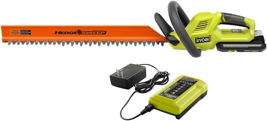 RYOBI 40V 24' Hedge Trimmer KIT with Battery and Charger