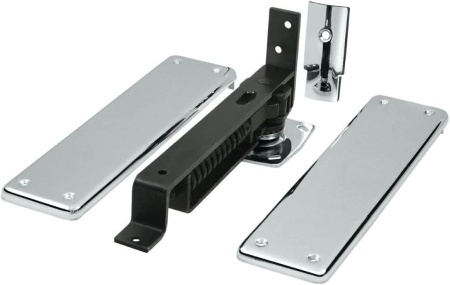 Deltana DASH95U26 Double Action Solid Brass Spring Hinge with Solid Brass Cover Plates