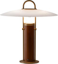 Aisilan 12W LED Gold Desk Lamp, Plug-in Touch Dimmable Bedside Light with Pure Brass, Frosted Glass & White Ash Wood, Mid-Century Modern Design