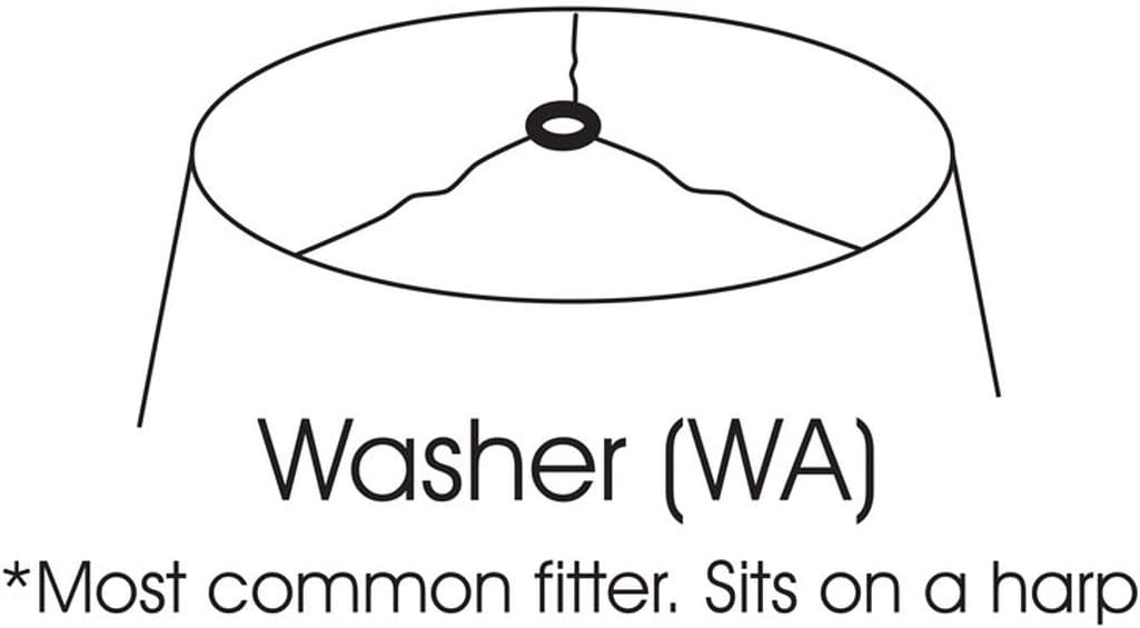 Cut Corner Square Bell Softback Lampshade with Washer Fitter, Tan Color Fabric Lampshade for Table Lamps, Natural Linen, 9' Top x 16' Bottom x 13' Height OI324