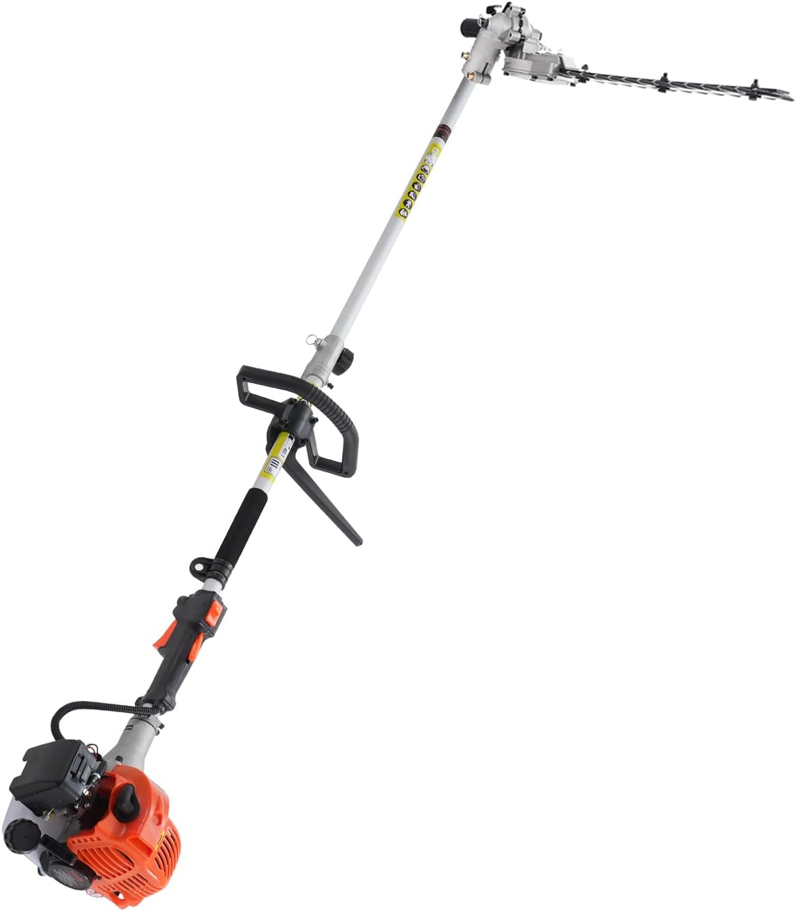VEVOR Gas Hedge Trimmer 2 Cycle with Extension Pole, 15.7-inch 26cc Gas Powered Pole Hedge Trimmer with Dual Sided Dual Action Blade, Great for Trimming Shrubs, Bushes, w/EPA, CE and EMC Certification
