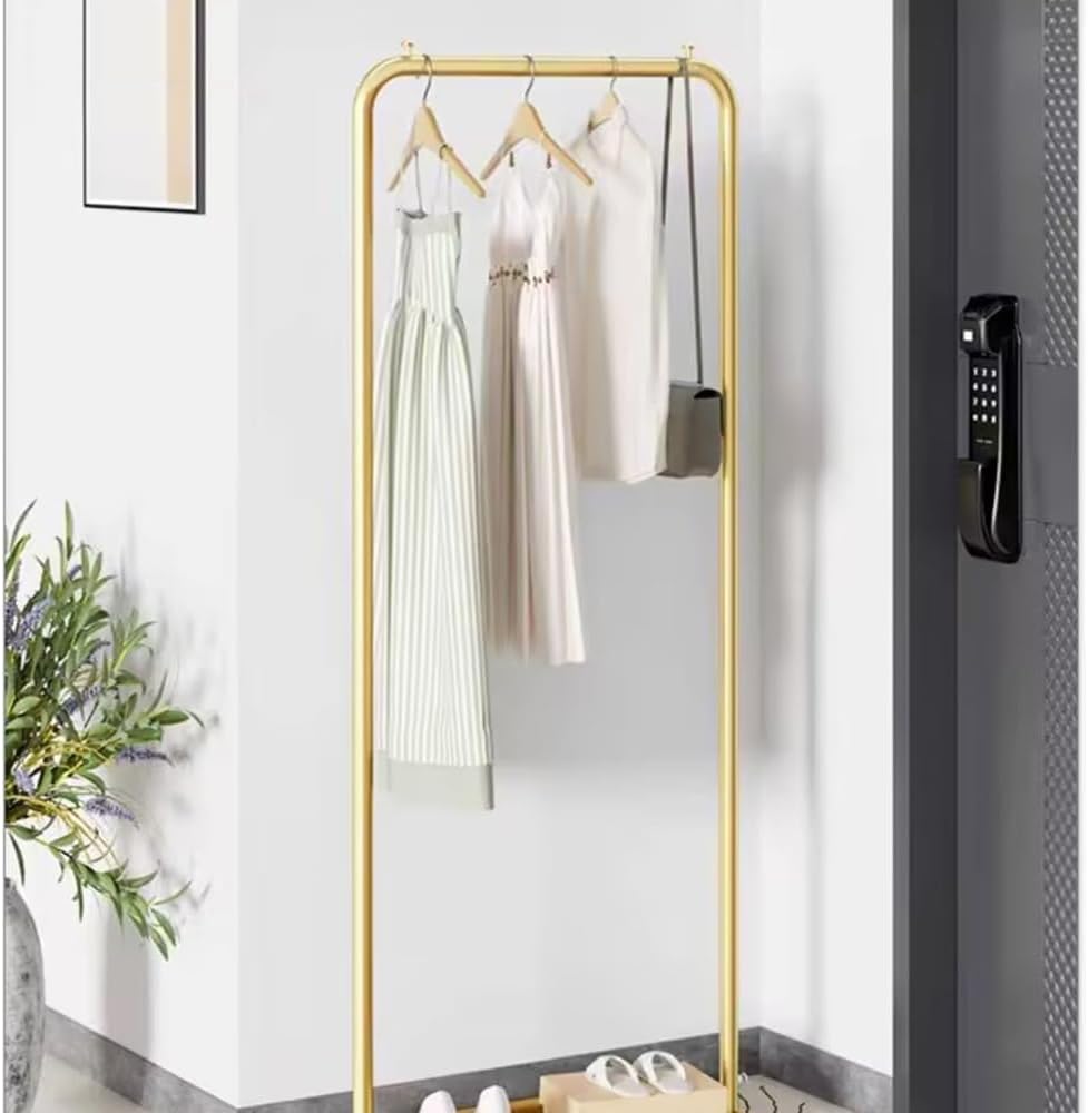 Clothes Rail Clothing Store Industrial Display Stands， Entrance Porch Organization Hanging Garment Rack， Storage Clothes Pipe Shelf(A-40x130cm