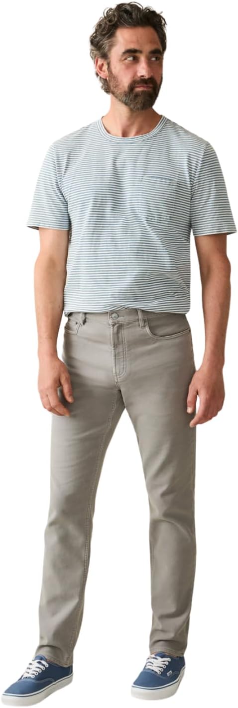Faherty Men's Stretch Terry 5 Pocket Pant