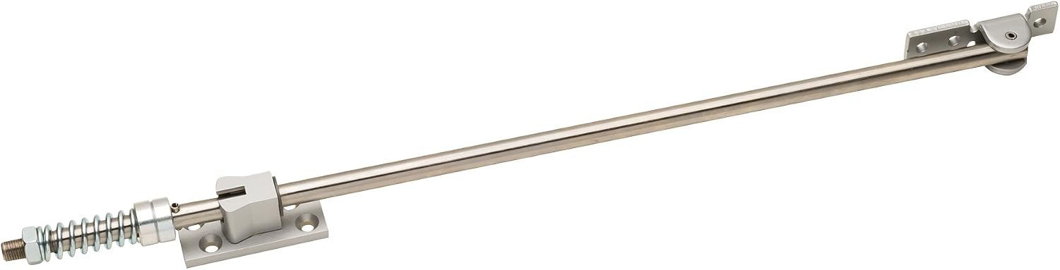 Glynn-Johnson 704S SP28 Series Heavy Duty Stop-Only Surface Overhead Door Stop, Powder Coat Aluminum Finish, 33.06' to 39' Door Opening