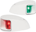 Hella 980620911 '0620 Series' NaviLED Multivolt 8-28V DC 2 NM Deck Mount Port and Starboard Navigation Light Kit with Clear Outer Lens and White Shroud
