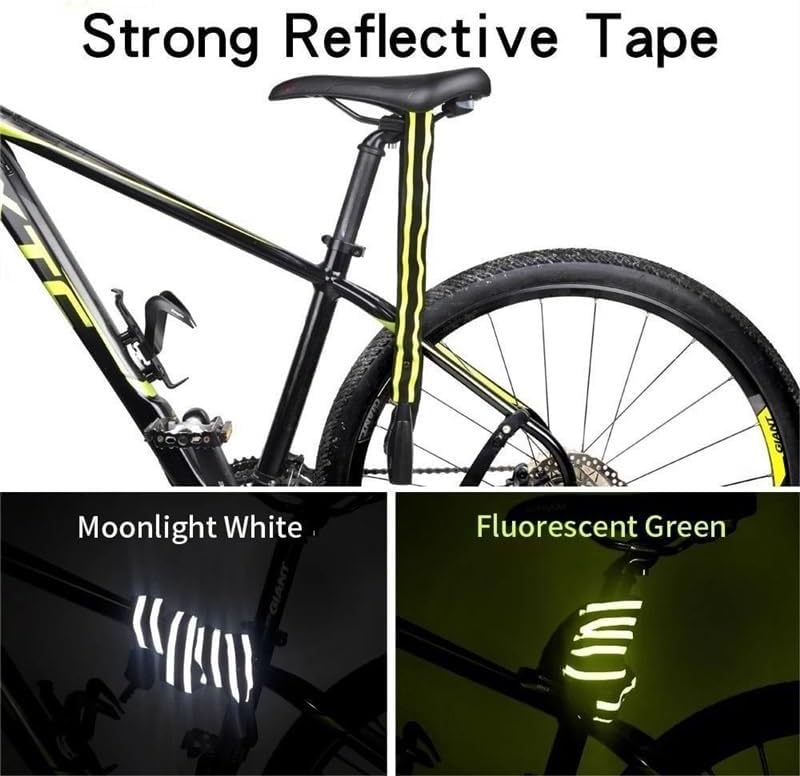 ,Bike Locks Heavy Duty/Bicycle Chain/Cycling Lock,Codes for Bike Cycle, Moto, Door, Gate Fence(Password White) (Key Green)