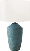Monarch Specialties I 9891 Lighting, 25' H, Table Lamp, Green Concrete, Ivory/Cream Shade, Contemporary, Modern
