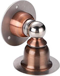 Stainless Steel Door Stopper Sticker Toilet Glass Hidden Holders Catch Floor Nail-Free Doorstop Hardware(Red Bronze)