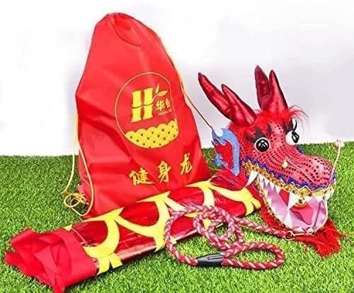 Fitness toys Dragon Ribbon Streamer,Dragon Silk Flowy,3D Colorful Dragon Silk Flowy Spinning & Shaking Poi 8m /10m Dragon Dance Ribbon Streamer Silk Flowy Spinning & Shaking PoiParents Outdoor Park(Gr