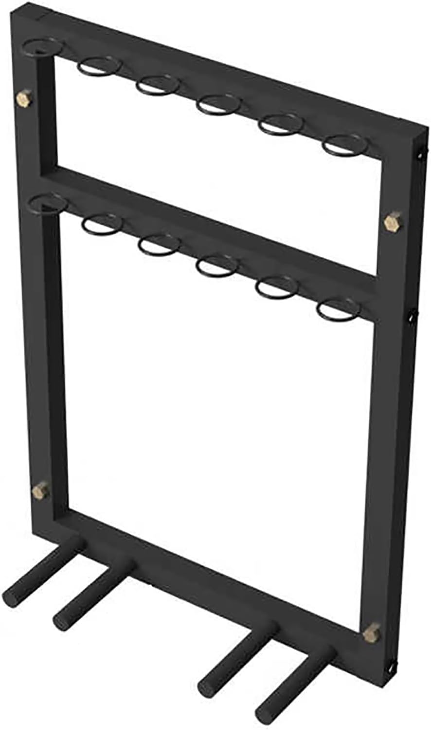 Ping Pong Paddles Holder Wall-Mount, Metal Table Tennis Storage Rack for Game Room/Garage/Gym - Holds 12 Balls & 6 Paddles, Space Saving Display Stand Holder Shelf Sport Equipment Organizer