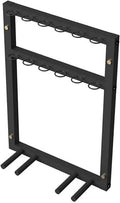 Ping Pong Paddles Holder Wall-Mount, Metal Table Tennis Storage Rack for Game Room/Garage/Gym - Holds 12 Balls & 6 Paddles, Space Saving Display Stand Holder Shelf Sport Equipment Organizer