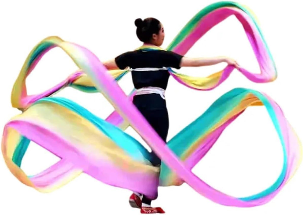 12m Silk Streamer Veils Bellydance Folka National Dancer Practice Props Feitian Dunhuang Liyugang Stage Costume