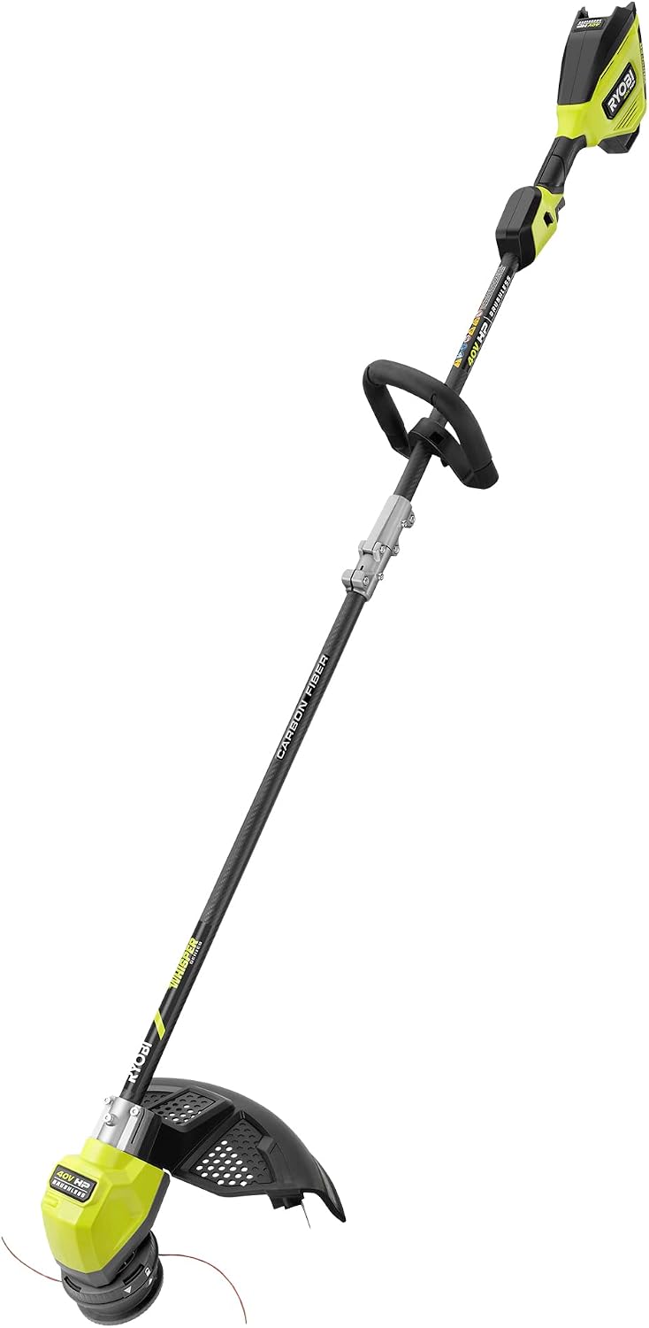 40V HP BRUSHLESS Whisper Series 17 in. Cordless Battery Carbon Fiber Shaft String Trimmer