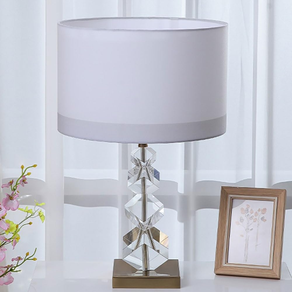 Crystal Table lamp Desk Lamp Bedside Master Bedroom Crystal Minimalist Living Room Table Lamps(Large)