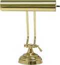 House of Troy AP10-21-61 Advent Collection 10-1/2-Inch Adjustable Piano/Desk Portable Lamp, Polished Brass