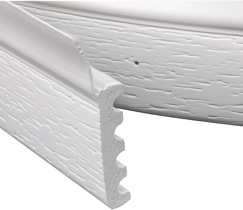 DuraSeal Garage Door Weather Stripping Kit, White 34 ft - Side & Top Seal, 1.95' Width, 3/8' Thick - Durable PVC, Nails Included - Made in USA