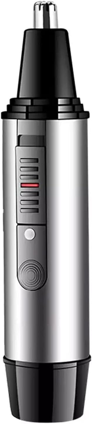 Ear and Nose Hair Trimmer for Men, 2021 Professional USB Rechargeable Nostril Nasal Hair Cleaning System, Lightweight Waterproof Nose Hair Clippers for Women (Silver)