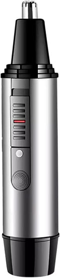 Ear and Nose Hair Trimmer for Men, 2021 Professional USB Rechargeable Nostril Nasal Hair Cleaning System, Lightweight Waterproof Nose Hair Clippers for Women (Silver)